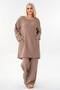 Muslin Tunic 100% Cotton Pocket Detail Loose Muslin Dress Hijab Mink