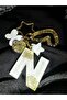 N Letter Goldrenk Star Ring Vip Silvery Extra Figured Epoxy Letter Keychain Gift Keychain