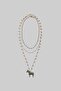 Multi Zebra Tip Necklace - 2