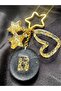 B Letter Gold Silvery Circle Design Extra Figured Epoxy Letter Keychain Gift Keychain - 2