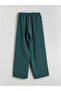 Lcw Modest Green Elastic Waist Wide Leg Women's Trousers - 7