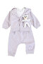 100% Customer Satisfaction Mini Bear Embroidered 3-Piece Male Newborn Hospital Release - 2