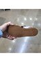 Women's Genuine Leather Orthopedic Soft Sole Bodrum Sandals with Metal Accessories - 6