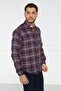 Giorgianni Lapel Button Plaid Linen Slim Fit Shirt - 4