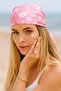 Ethnic Patterned Satin Bandana Scarf