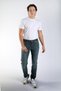Jagger Men's Slim Straight Slim Fit Regular Waist Straight Leg Jean Trousers Green