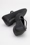 Black Straw Detailed Casual Women's Ballerinas - 4