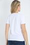 White Print Detailed Short Sleeve 100% Cotton T-Shirt - 4