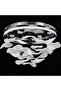 Seychelles LED Glass Chandelier|1-Light with LED(Included)|Stainless Steel Frame