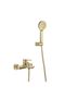 Milano Calli Wall Mounted Bath Shower Mixer Set Matt Gold|Brass Shower Mixer-Gold