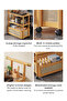 Sofa Side Table with Wheels,Coffee Table for Living Room Trolley Rack, Side Cabinet 30*50*83CM - 6