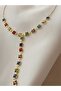 Y Necklace Steel Color Gold Stainless Water Resistant - 3