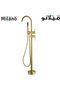Milano Clarke Freestanding Bath Shower Mixer Matt Gold Gold