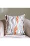 Gleam Oasis Print Velvet Cushion Cover with Foil-Multicolor-45x45 cm