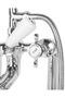 Hebbe Freestanding Tub Faucet, Retro Style, Chrome Finish, Handheld Shower Included, Stylish and Durable - 5