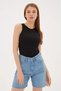 Slim Fit Halter Neck Ribbed Tank Top Atlet 25Y0479K1