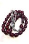 Ottoman Metaphor Special Tasseled Burgundy Amber Prayer Beads - 5