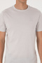 Men's Regular Fit Light Gray Crew Neck T-Shirt 50300815-Vr001 - 6