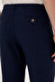 Men's Carrot Fit Navy Blue Canvas Trousers 50300193-Vr033 - 6