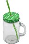 Mojito Glass 400 ML With Straw Set Tall Highball Cocktail Glasses - 4