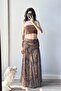 Women's Brown Zippered Lined Skirt 1040-1118 - 2