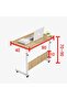 Baytbox Laptop Table 80x40 CM, Height Adjustable Computer Table up to 90CM with Tiltable Surface – - 3