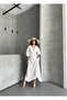 100% Cotton Muslin Cotton Lasting Elastic Ecru Dress - Ecru Color - 4