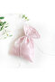 10 Pcs Ottoman Silk Henna, Promise, Engagement Gift Pouch, 10X15 Cm, Pink - 4