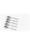 Silver Plastic Spoons – 24 PCS Heavy Duty Disposable Cutlery Set - 6