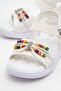 Children's Beaded Sandals 22-25 White - 3