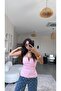 Premium Candy Pink Strapless Blouse - 4