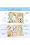 Double Sided Wooden Sensory Busy Board Set with Various Activity - 4