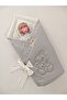 Gray Teddy Bear Embroidered 100% Cotton Pieces 85X85Cm Baby Blanket Si |   Girl Boy Transitional Sleeping Swaddle - 6