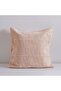 Gleam Dyed Woven Cushion Cover - Peach - 45x45 cm | Cotton Couch Pillow Cover