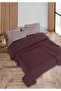 Adaline Dark Claret Red Double Pique Set 200 X 230 cm