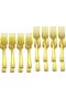 Golden Colour Mini Fork Set – Stainless Steel Dessert & Appetizer Forks, Reusable Small Gold Forks - 3