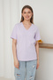 Short Sleeve V-Neck Women's T-Shirt - 2