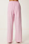 Loose Fit Linen Trousers Pink Ldp0002 - 5