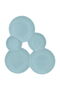 Ceramic Serving Plate Alsaif Gallery, Round, Divided with 5 Compartments - Green - 2