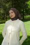 وشاح بنمط الباتيك الريفي - بني - 4