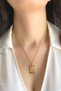 Women's Steel Necklace Tarot Series Flat Chain the Whell Necklace - 2