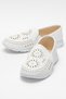 Women's Laser Patterned Casual Women's Sports Shoes White - 5