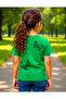 Girls' Crew Neck Front and Back Butterfly Printed T-Shirt - 2