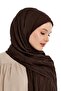 شال بامبو مطوي - بني - 3