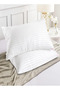 RAHALIFE Striped Pillow Set of 2 – Soft White Cotton – 48x74 cm – Plush & Breathable - 4