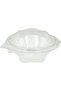 Clear Hinged Flower Bowls – 16 oz | 10 Pieces | Disposable Plastic Takeout Containers w - 9