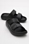 Women's Velcro Slippers BLACK