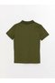 Lcw Kids Green Polo Neck Printed Short Sleeve Boys T-Shirt - 2