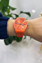 Unisex Silicone Band Orange Wrist Watch - 2