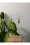Zircon Detail Hoop Steel Earrings - 2